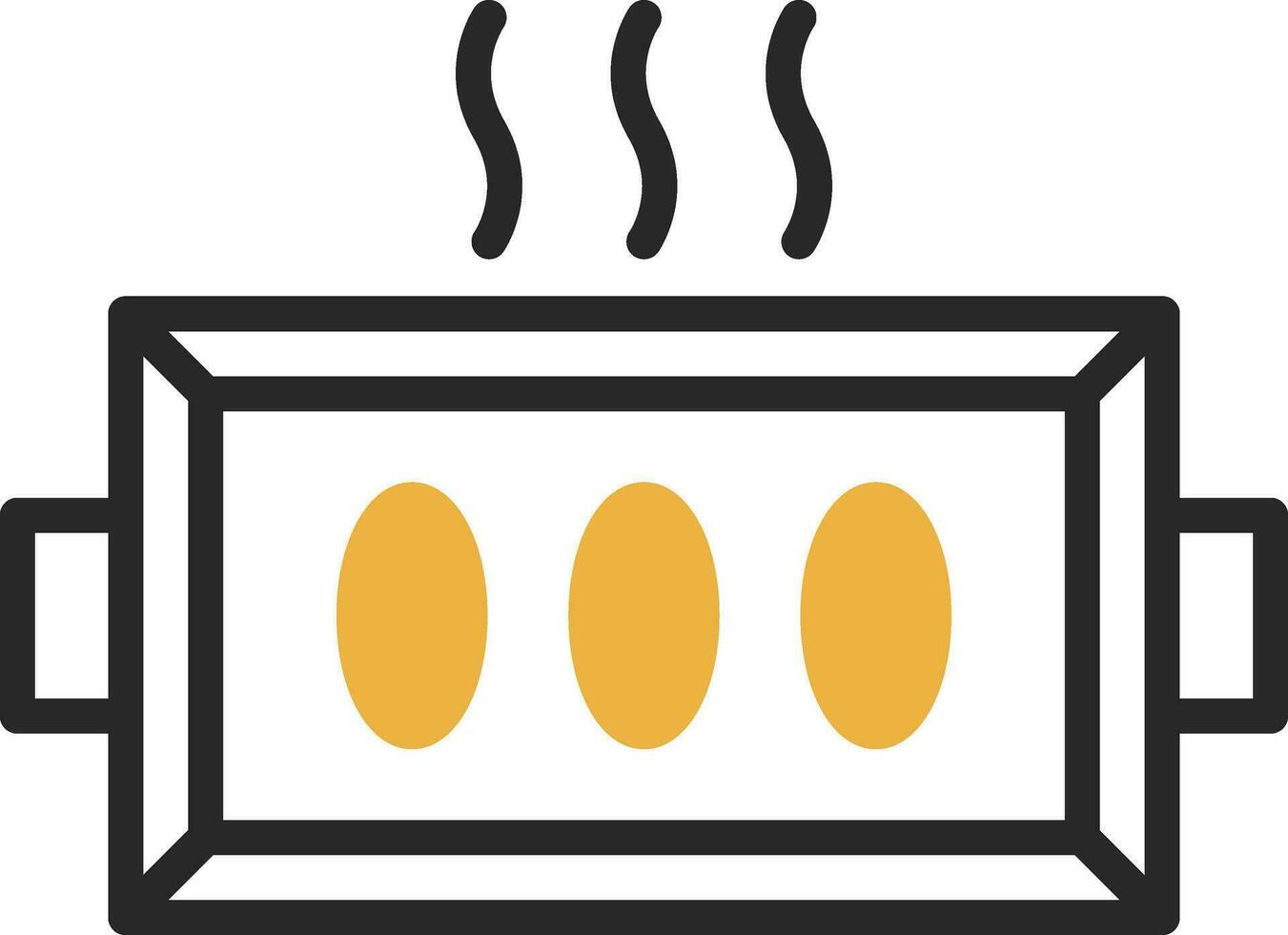 horneando bandeja vector icono diseño