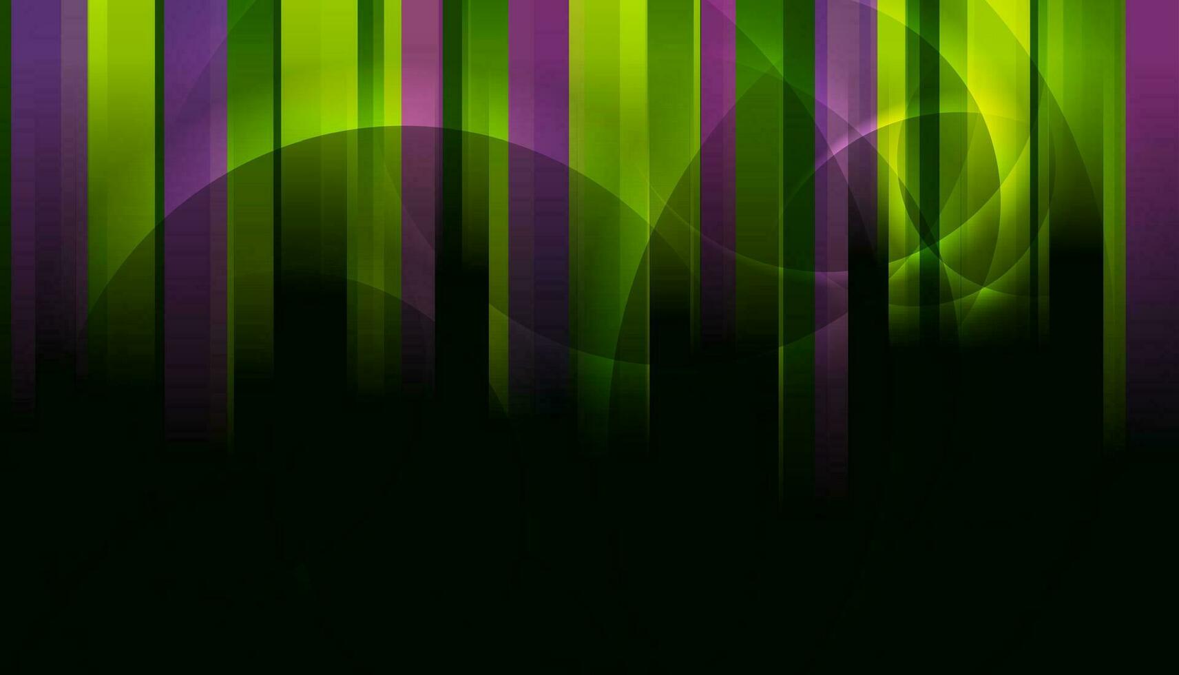 Dark violet and green glossy stripes abstract background vector