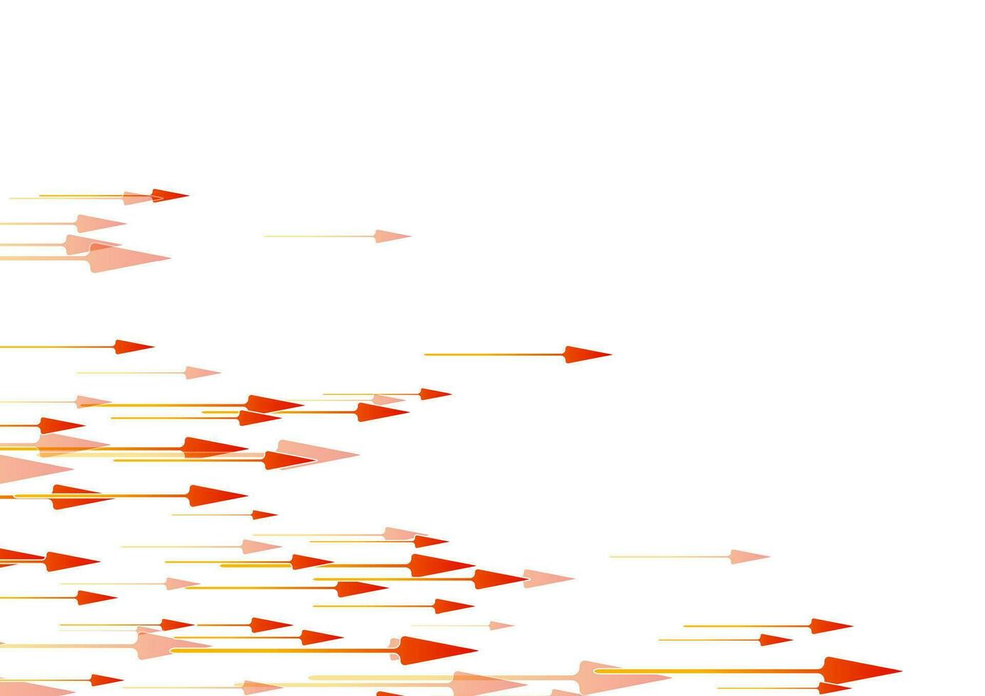Red orange arrows abstract hi-tech background vector