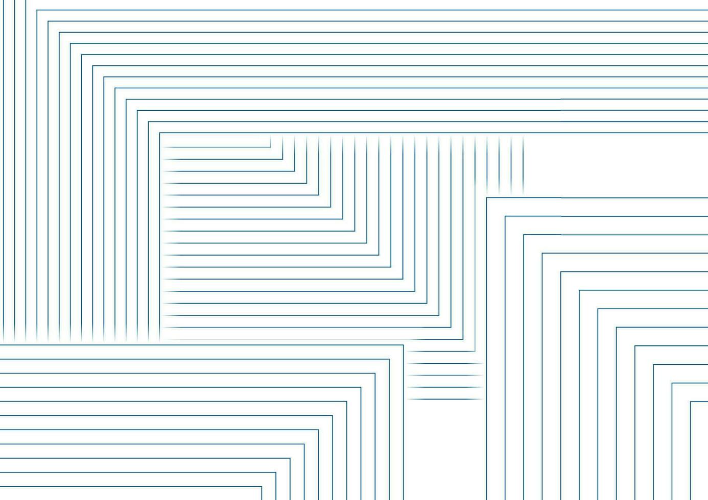 Blue white minimal lines abstract futuristic tech background vector