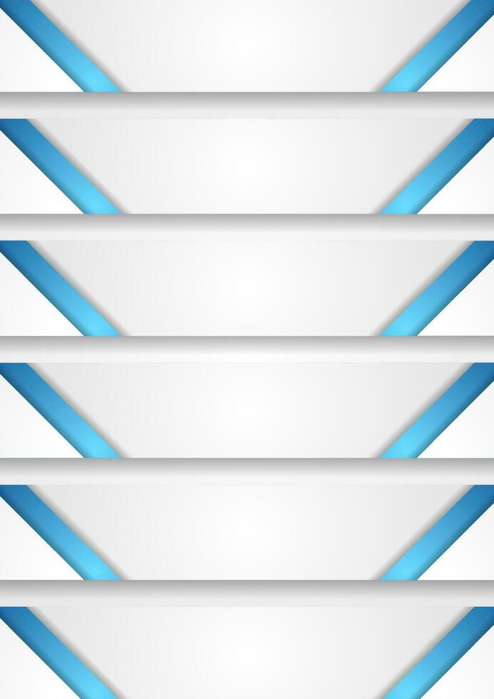 Blue and grey corporate geometric abstract background vector