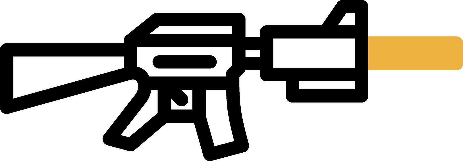 diseño de icono de vector de rifle