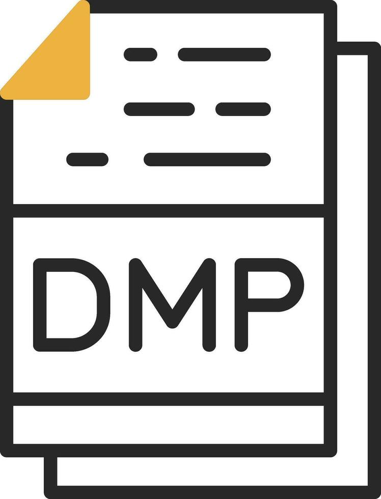 Dmp File Format Vector Icon Design