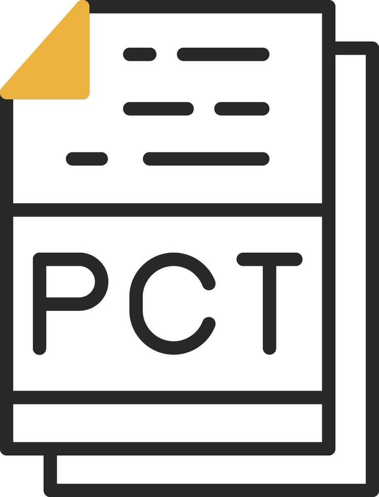 Pct File Format Vector Icon Design