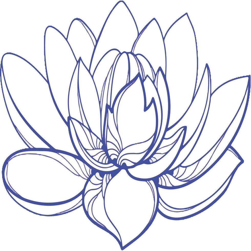 Stylized lotus flower vector design 29164661 Vector Art at Vecteezy