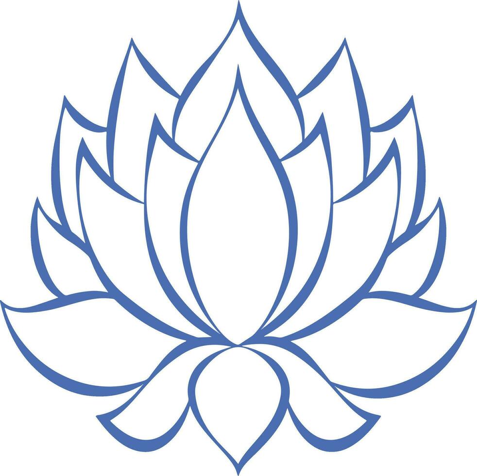 Stylized lotus flower vector design 29164737 Vector Art at Vecteezy