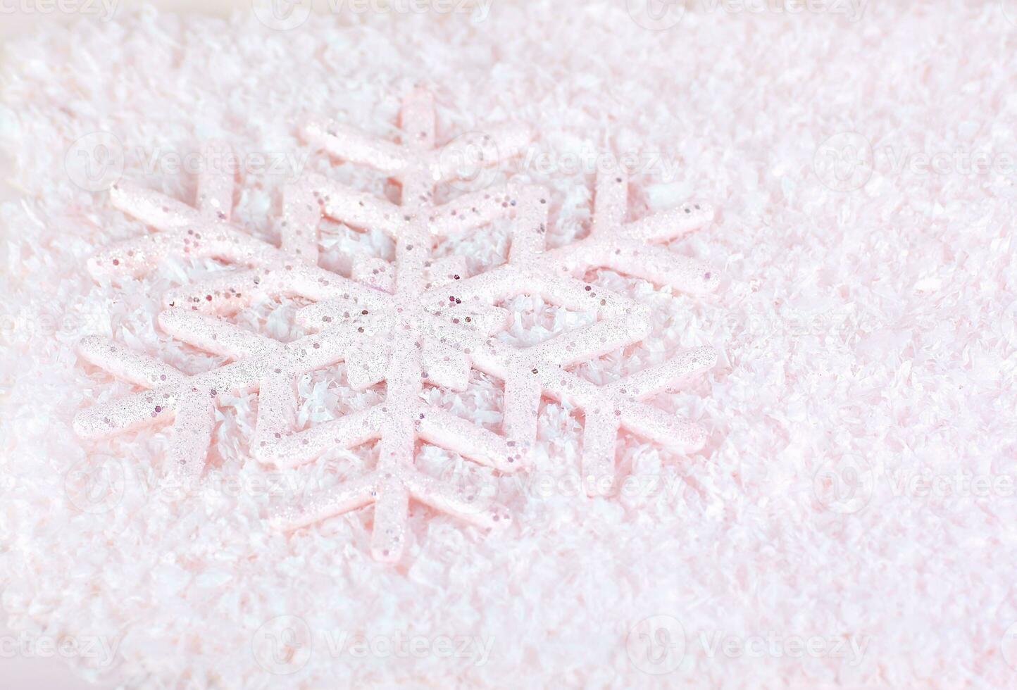 Pink Snowflake Background photo