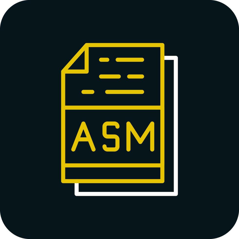 asm vector icono diseño