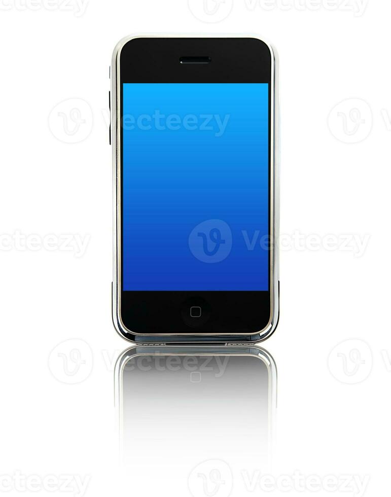 Mobile phone isolated photo