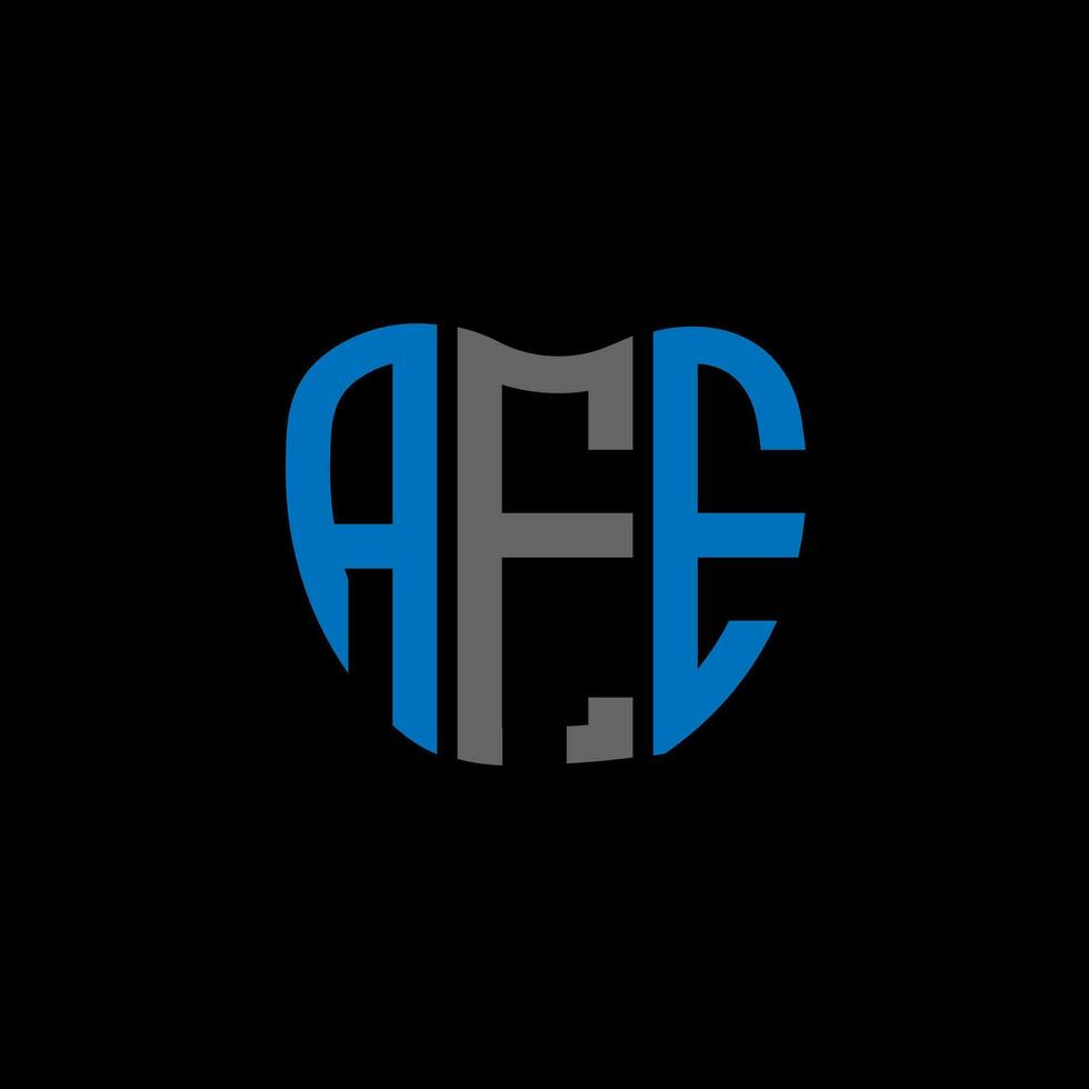 AFE letter logo creative design. AFE unique design. vector