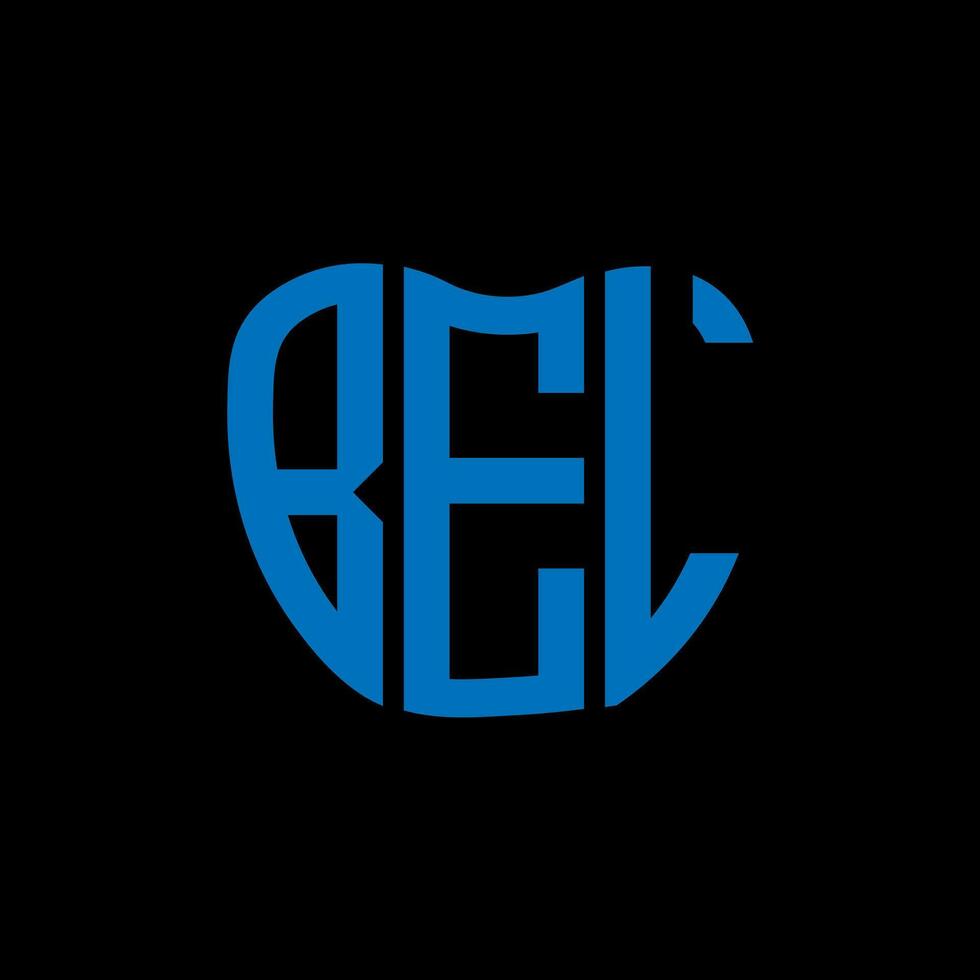 BEL letter logo creative design. BEL unique design. vector