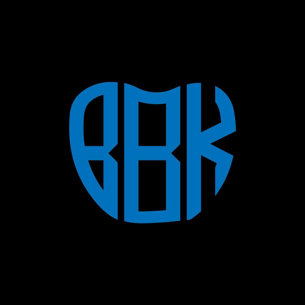 BBK letter logo creative design. BBK unique design. vector