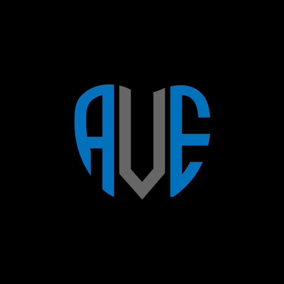 AVE letter logo creative design. AVE unique design. vector