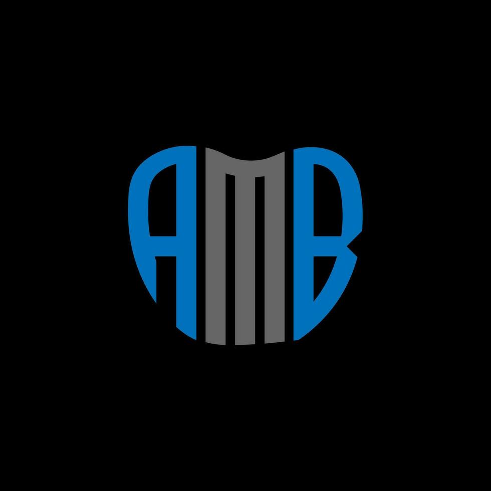AMB letter logo creative design. AMB unique design. vector