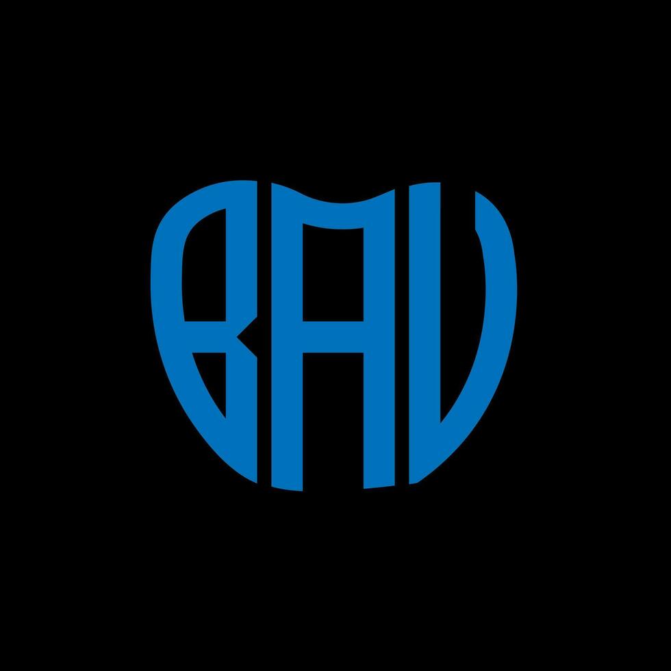 diseño creativo del logotipo de la letra bav. diseño único de bav. vector