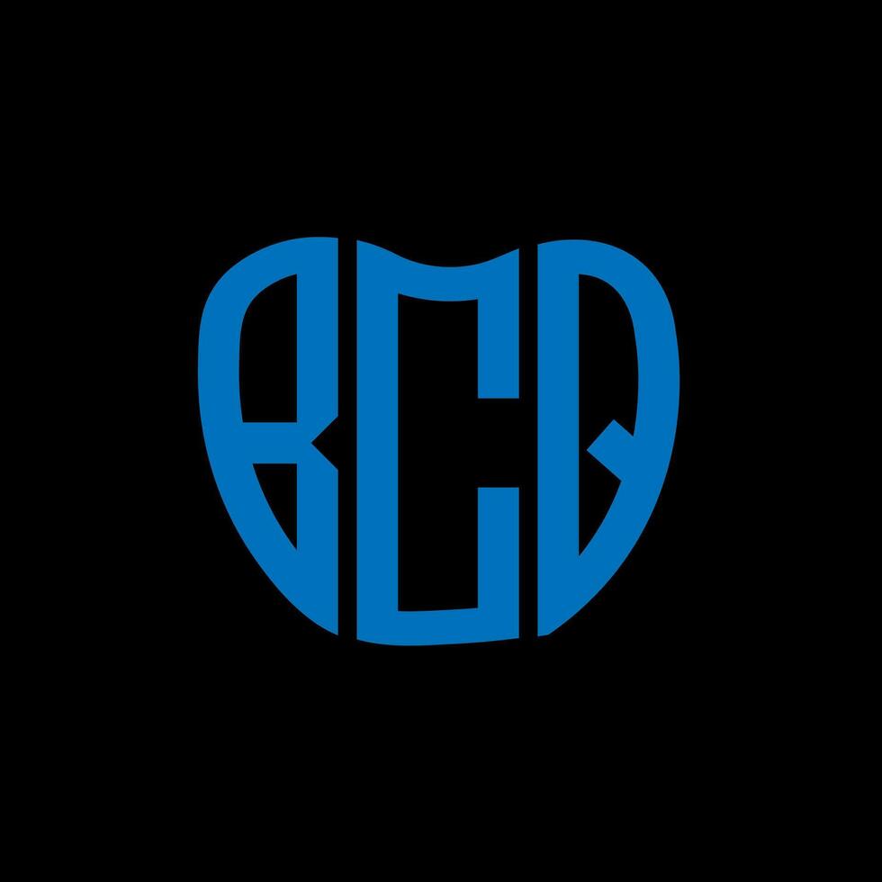 BCQ letter logo creative design. BCQ unique design. vector