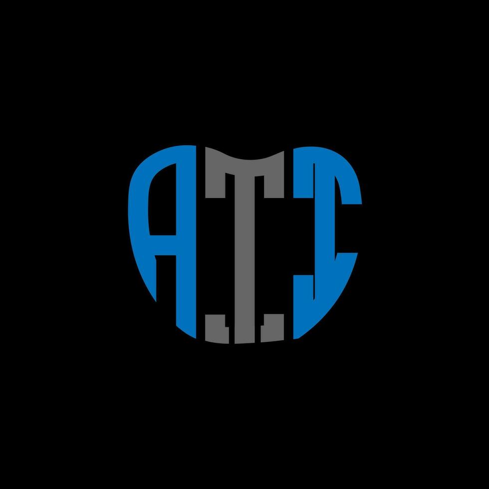 ATI letter logo creative design. ATI unique design. vector
