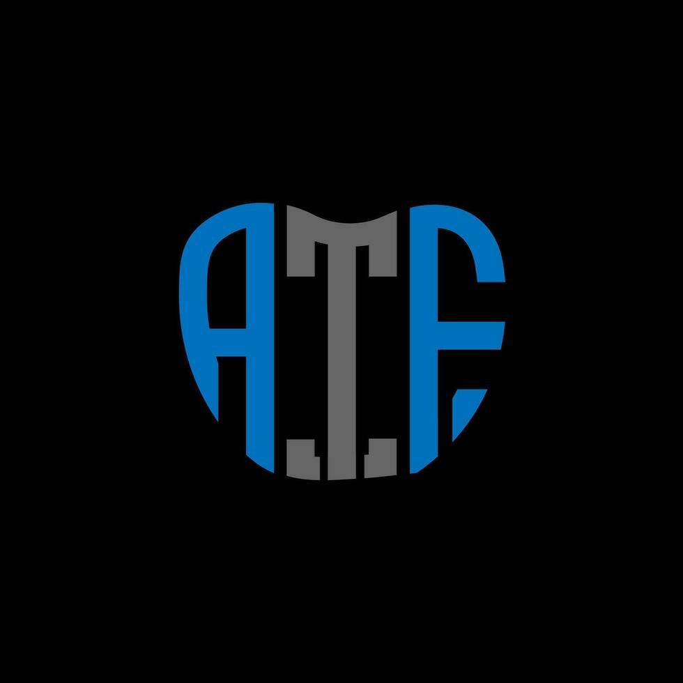 atf letra logo creativo diseño. atf único diseño. vector