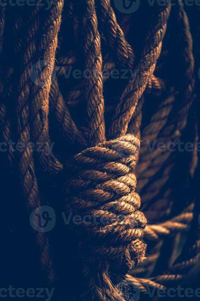 Vintage rope background photo