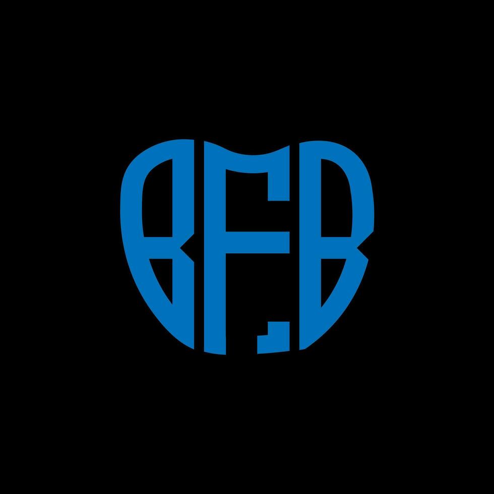 BFB letter logo creative design. BFB unique design. vector