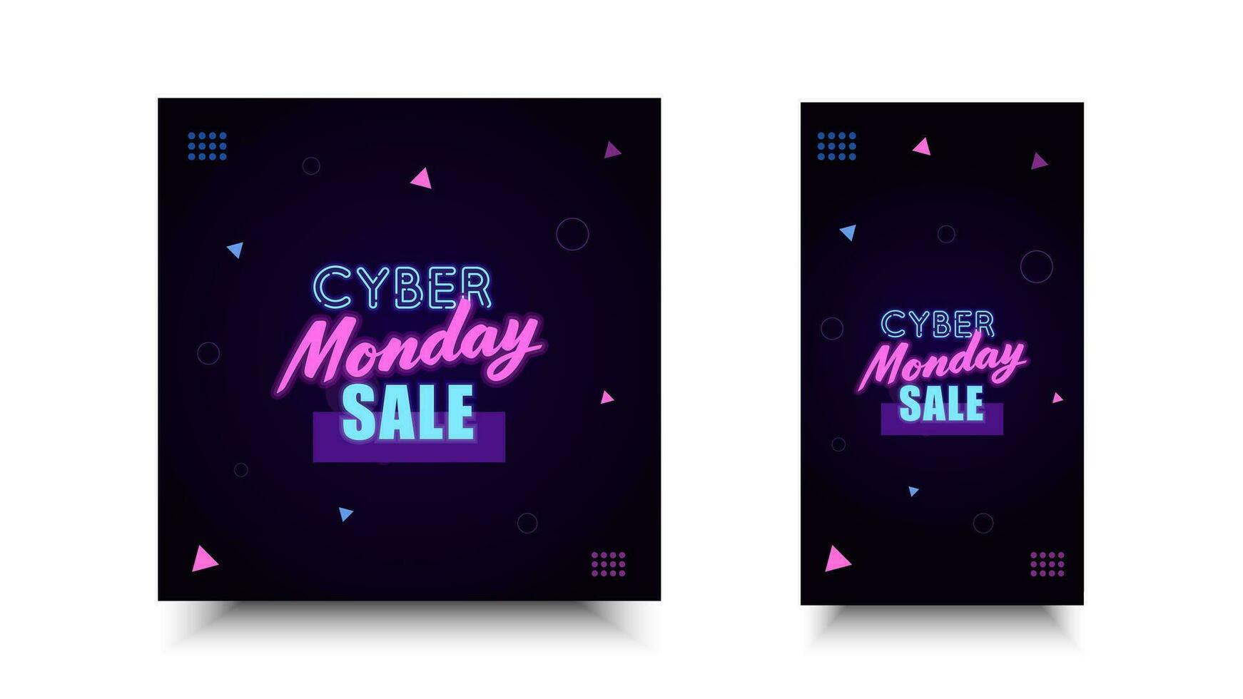 Cyber Monday Sale. Special offer vector design for promotion, poster, background, banner