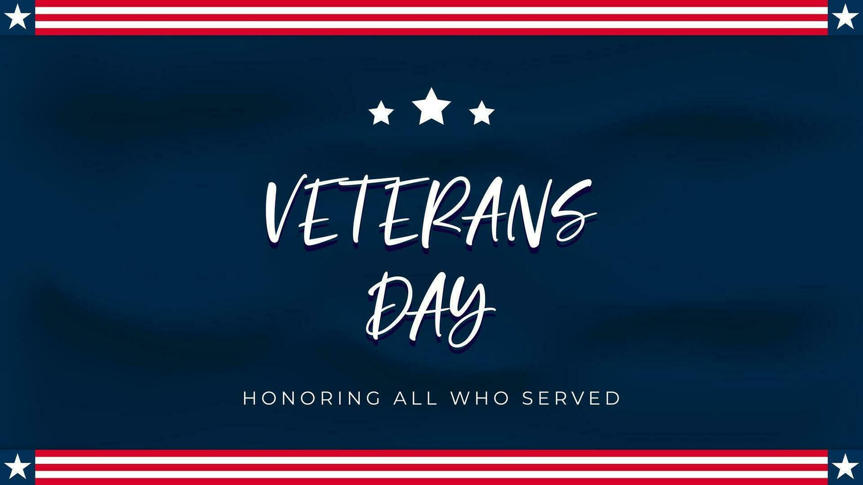 Veterans Day, honoring all who served.Frame and star ornament designs for advertisements, posters, banners, backgrounds. vector