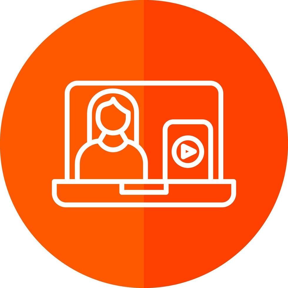 Vlogger Vector Icon Design