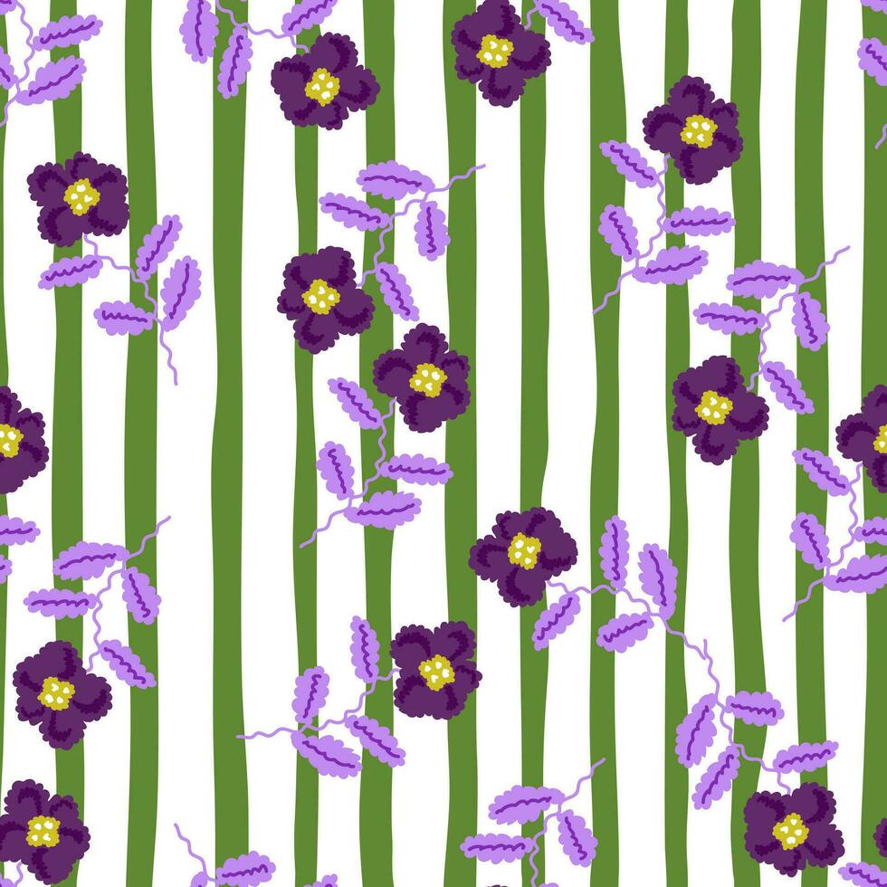Small flower seamless pattern. Abstract floral ornament. Simple botanical backdrop. vector
