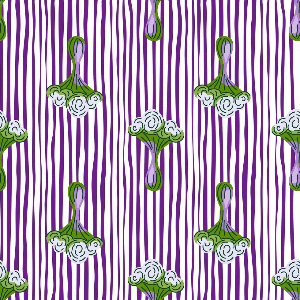 Simple psychedelic mushrooms seamless pattern. Magical fly agaric wallpaper. vector