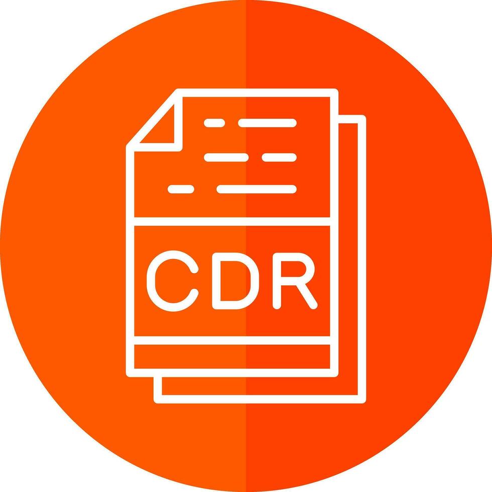 Cdr File Format Vector Icon Design