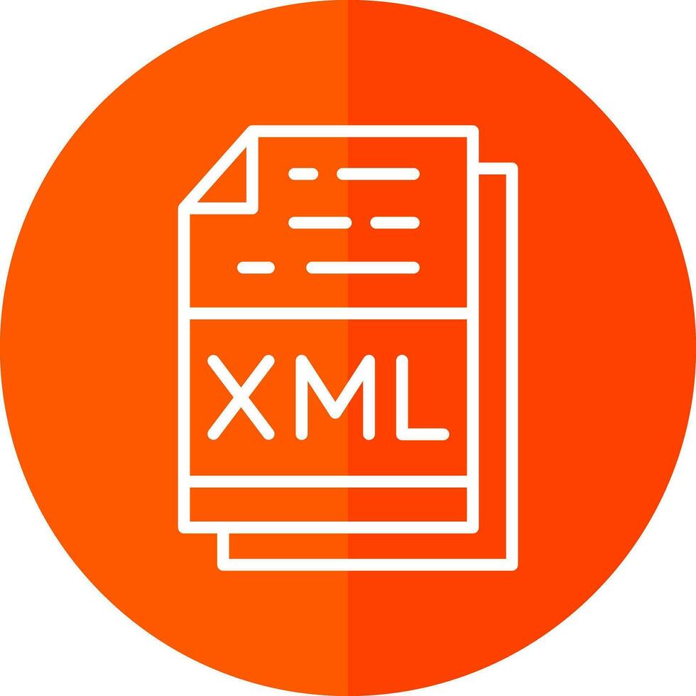 Xml File Format Vector Icon Design