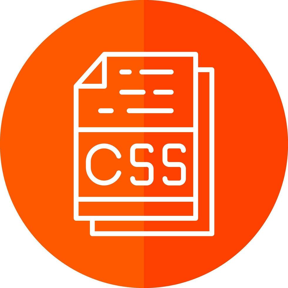 Css File Format Vector Icon Design