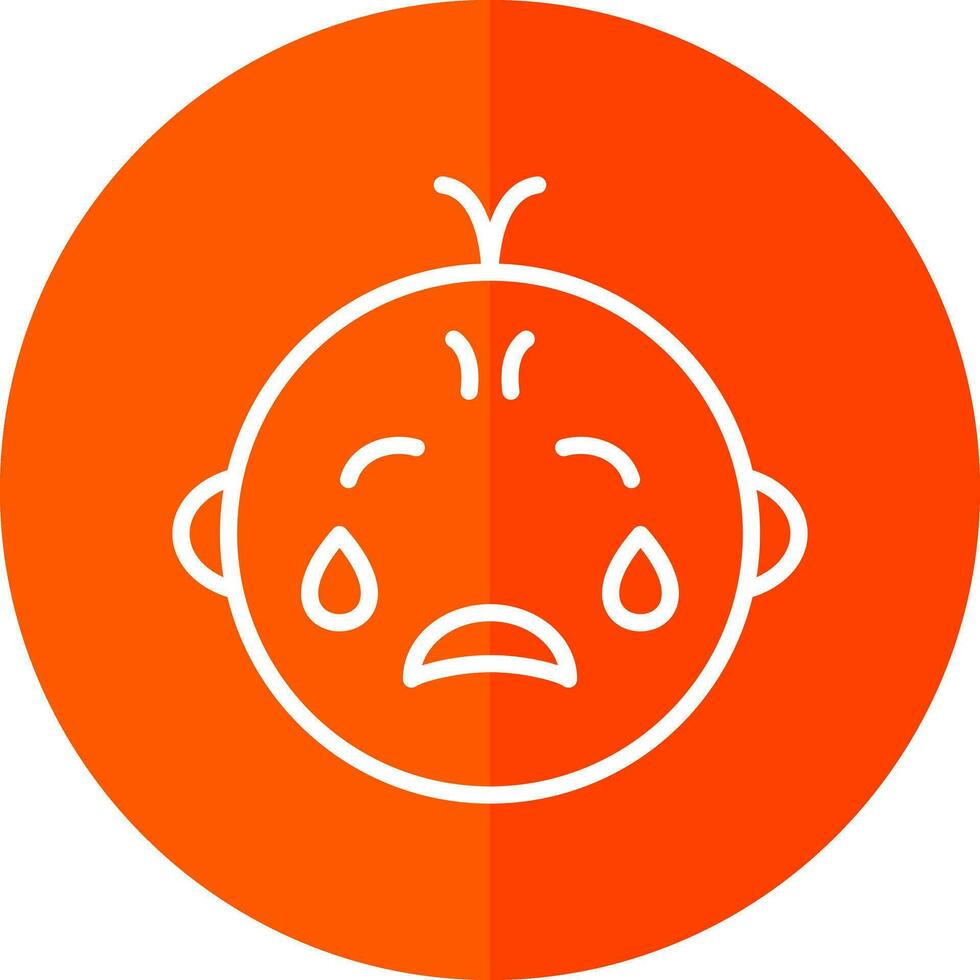 Baby crying Vector Icon Design
