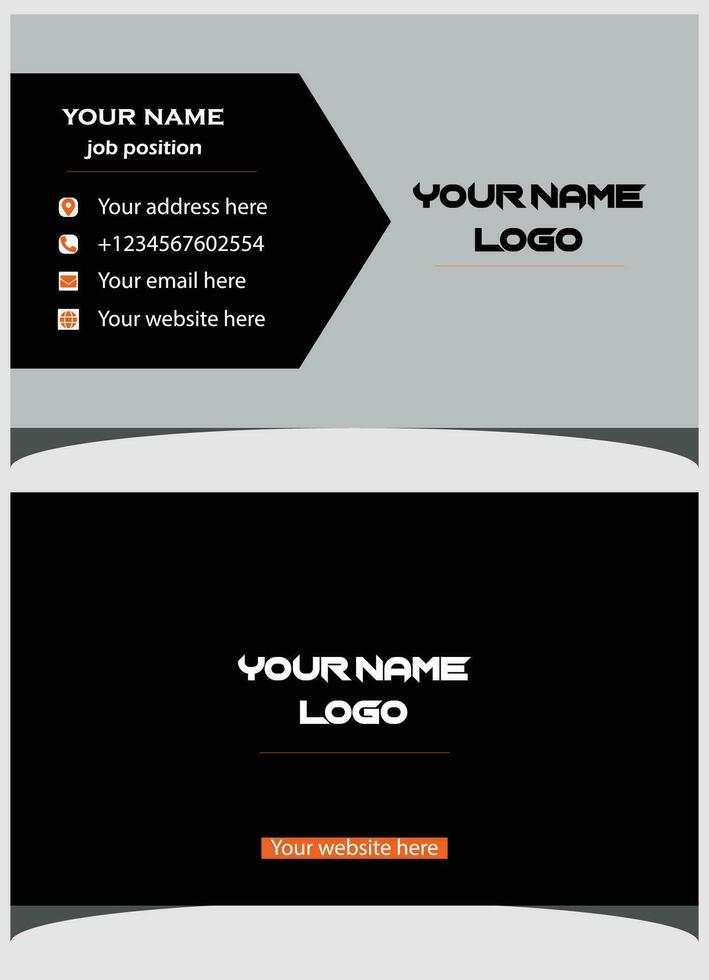 Modern business card design template vector