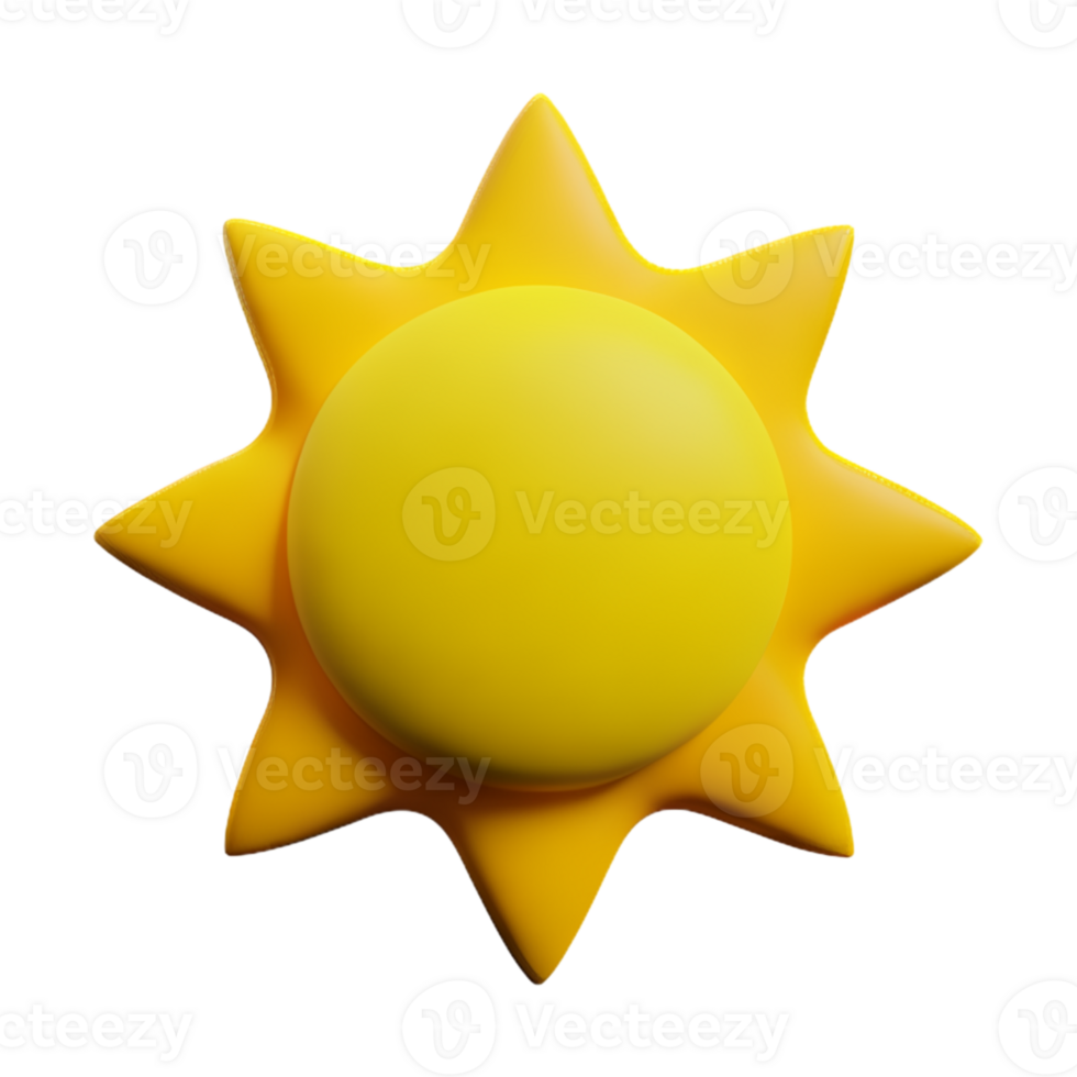 Sun Cute Summer AI Generative png