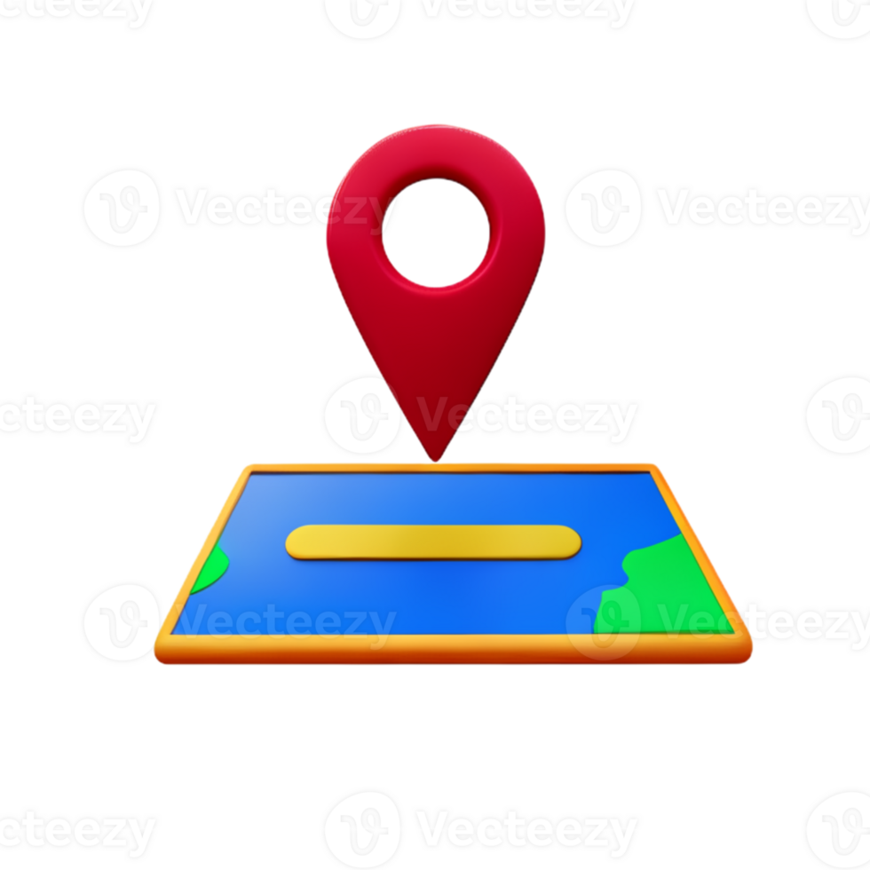 Icon Location Map AI Generative png