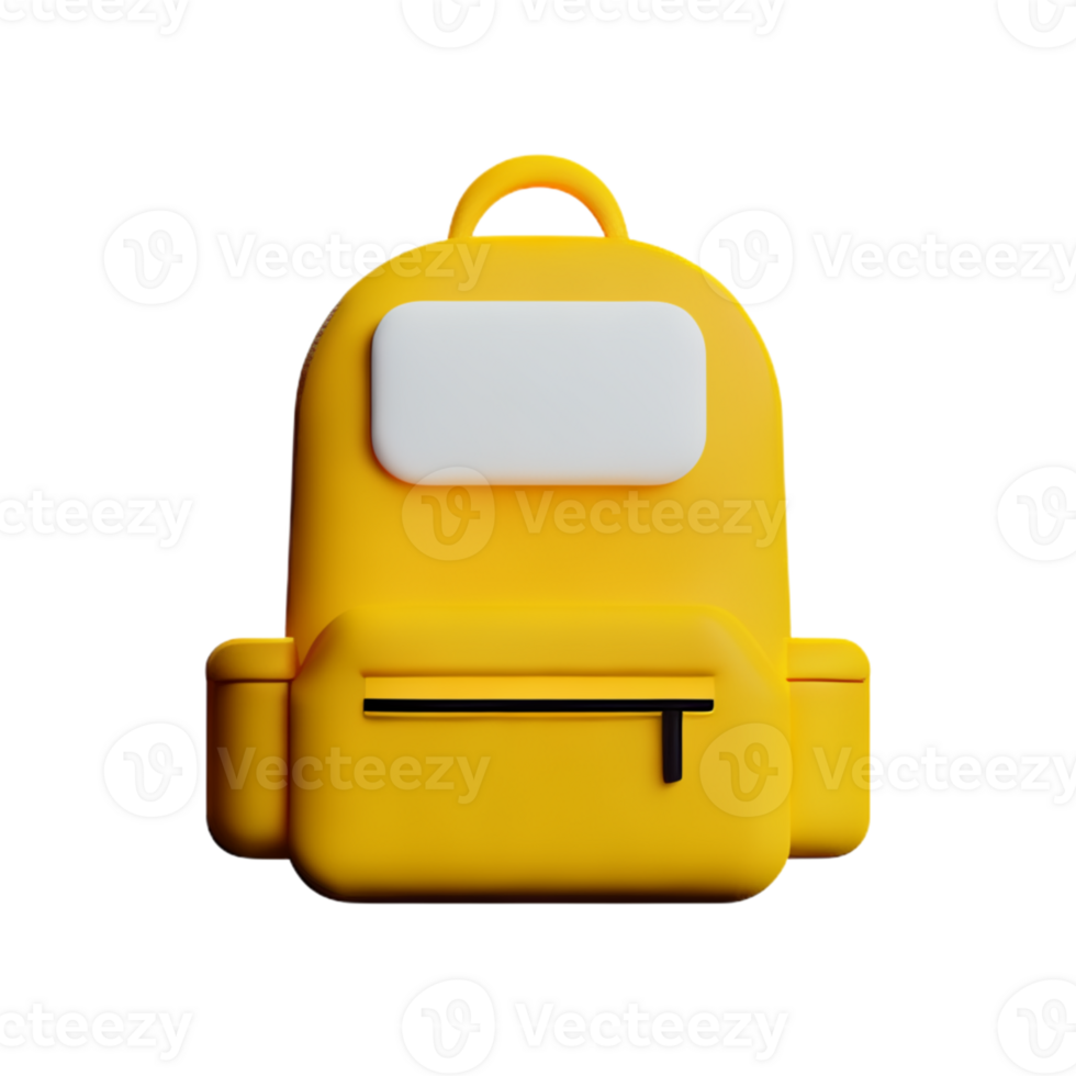 Backpack Bag Yellow AI Generative 29166720 PNG