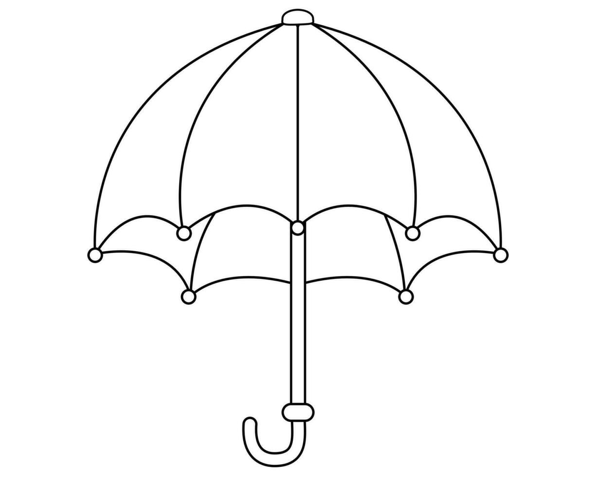 Umbrella in Black and White 29166745 Vector Art at Vecteezy