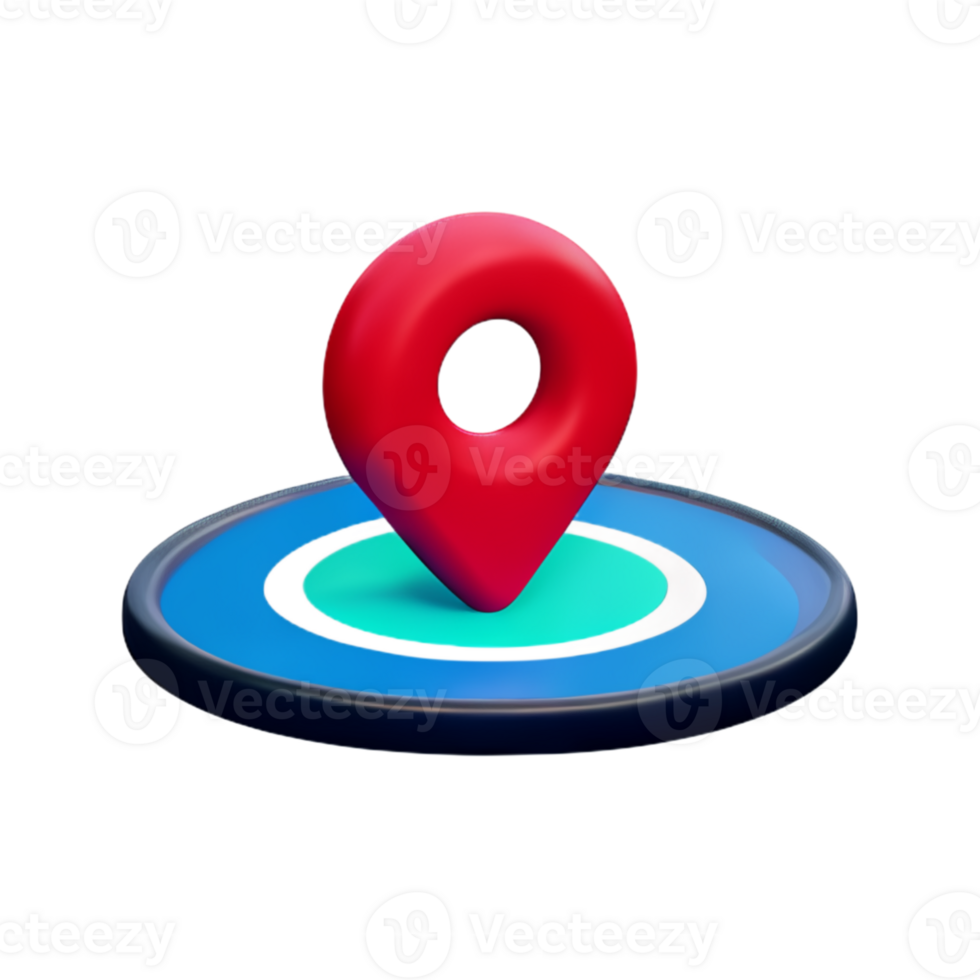 Icon Location Map AI Generative png
