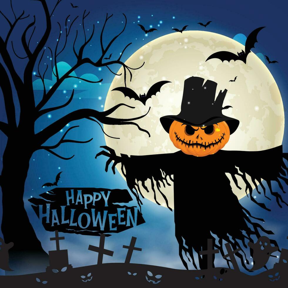 Happy Halloween Poster vector