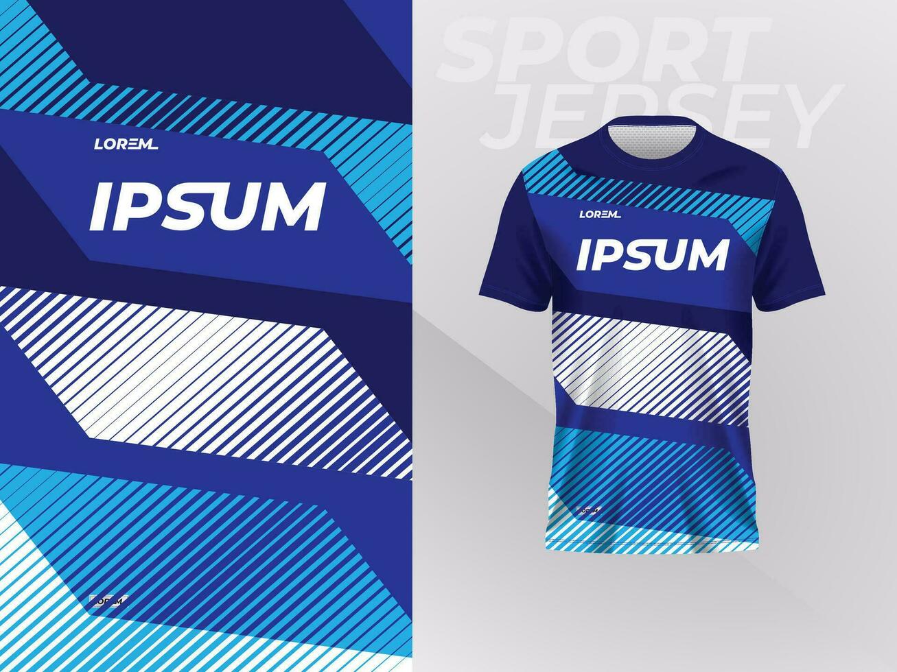 blue jersey shirt mockup template design for sport uniform vector