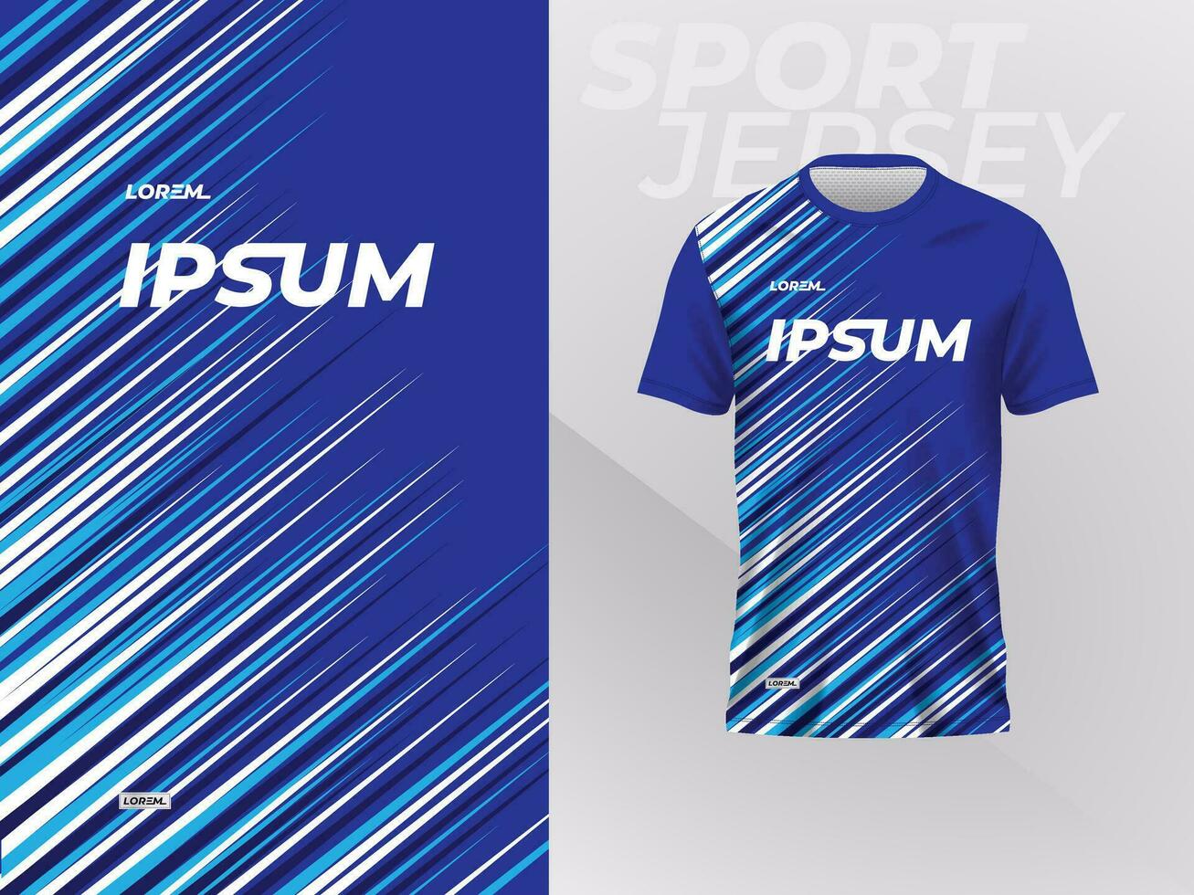 blue jersey shirt mockup template design for sport uniform vector