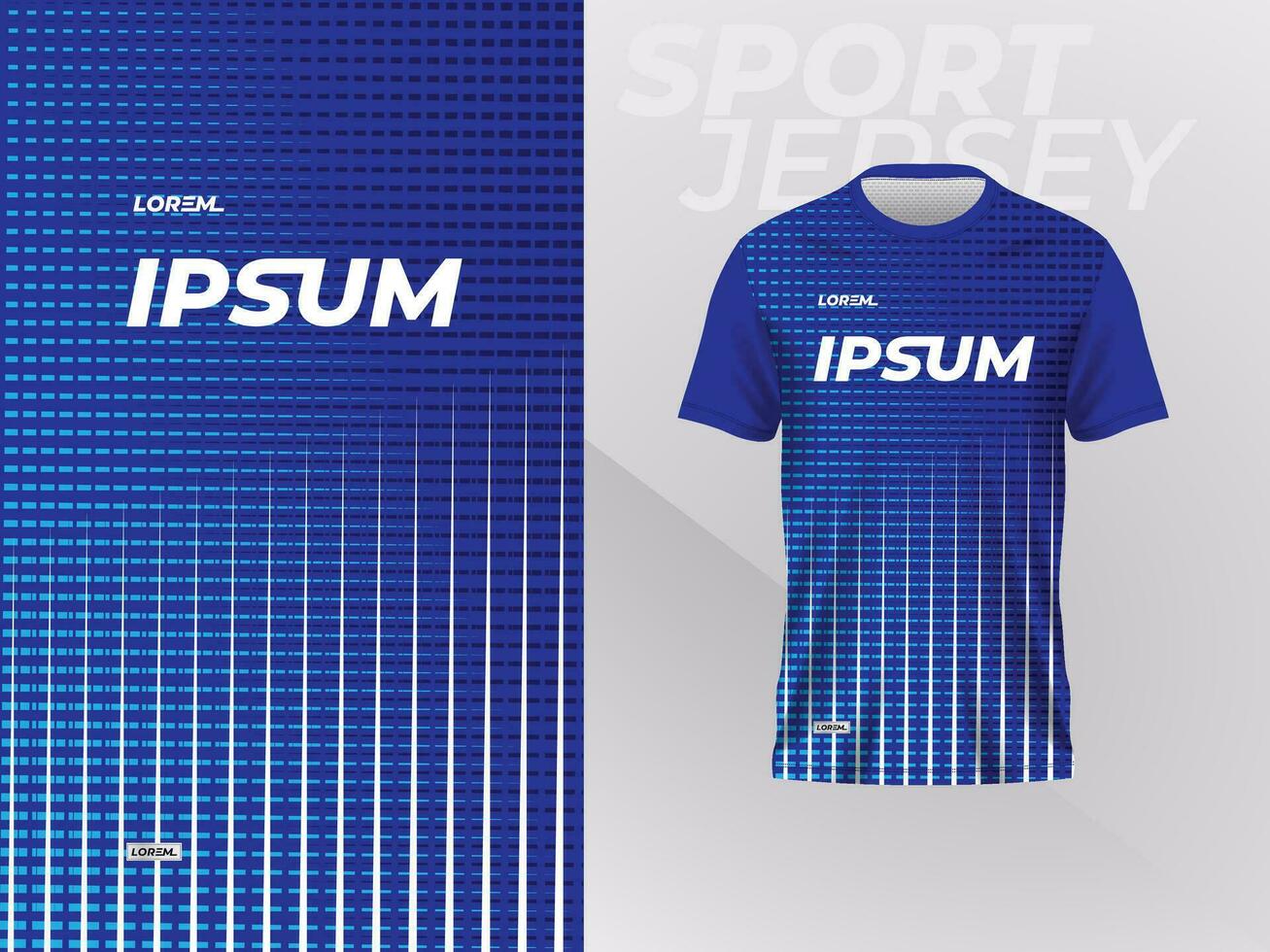 blue jersey shirt mockup template design for sport uniform vector