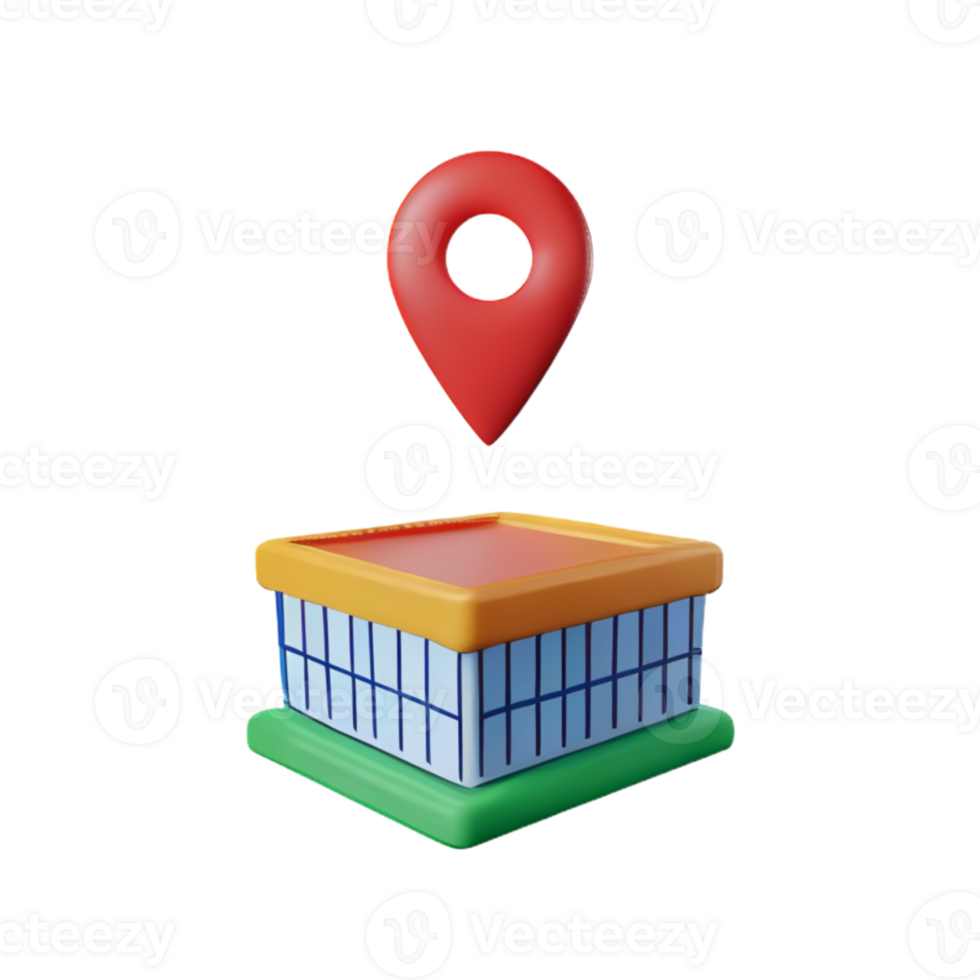 Icon Location Map AI Generative png