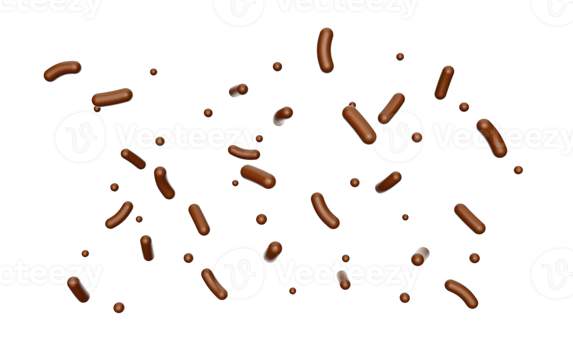 Chocolate sprinkle falling 3d illustration 29167533 PNG