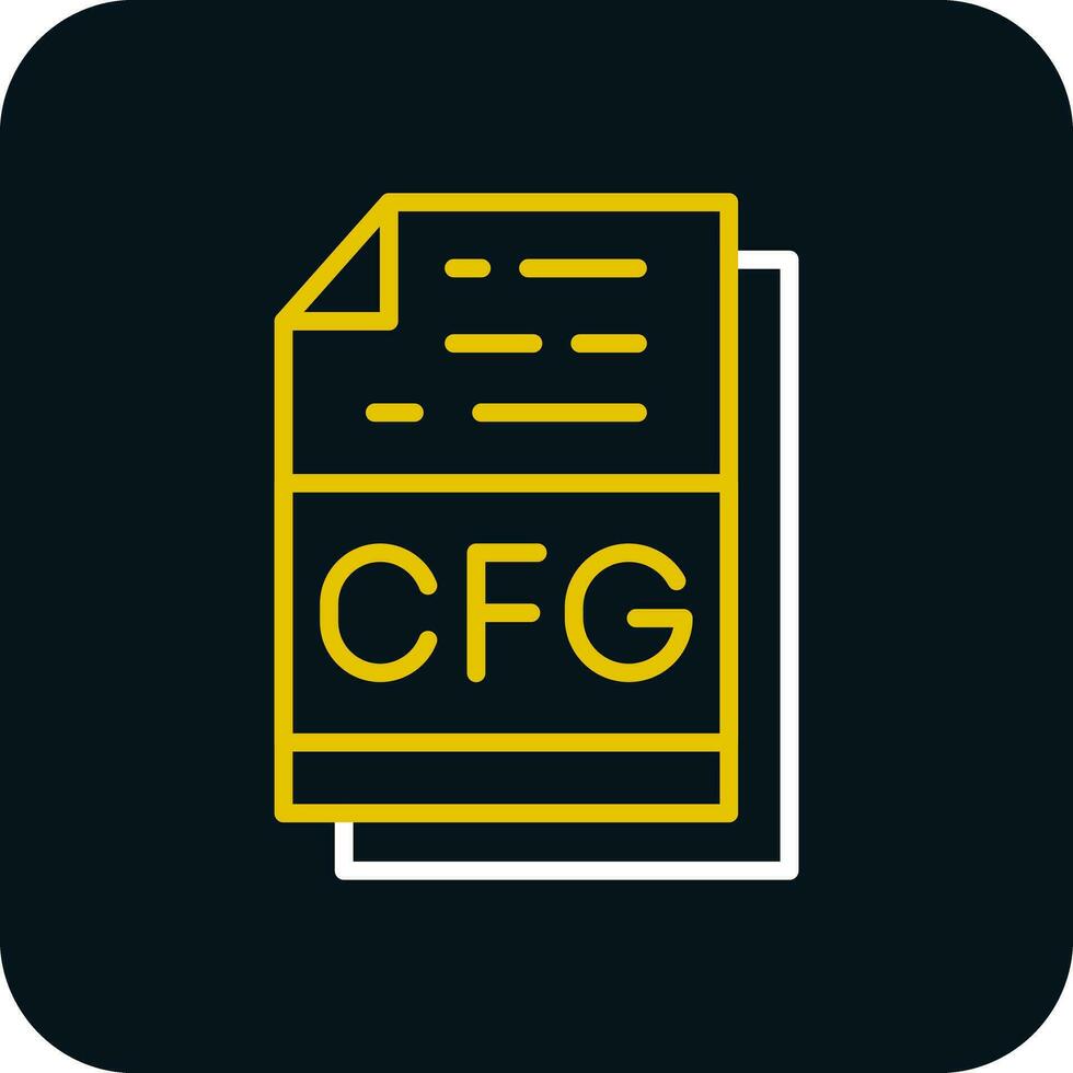 Cfg File Format Vector Icon Design