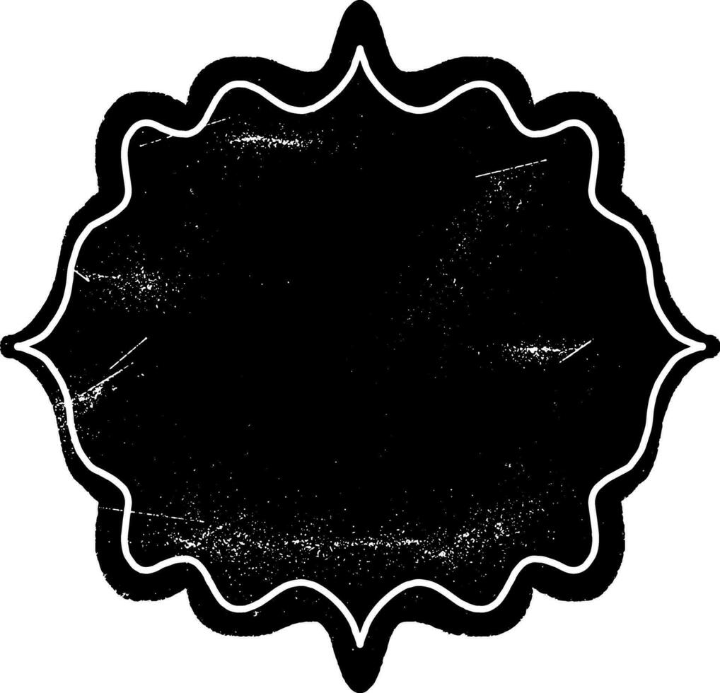 a black and white frame with a white border vector