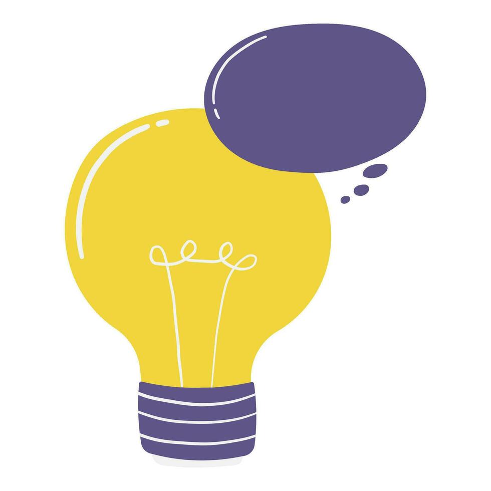 light bulb idea concept vector
