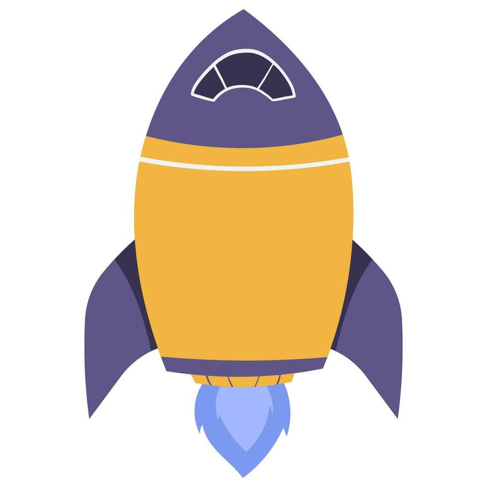 rocket launches vector graphic