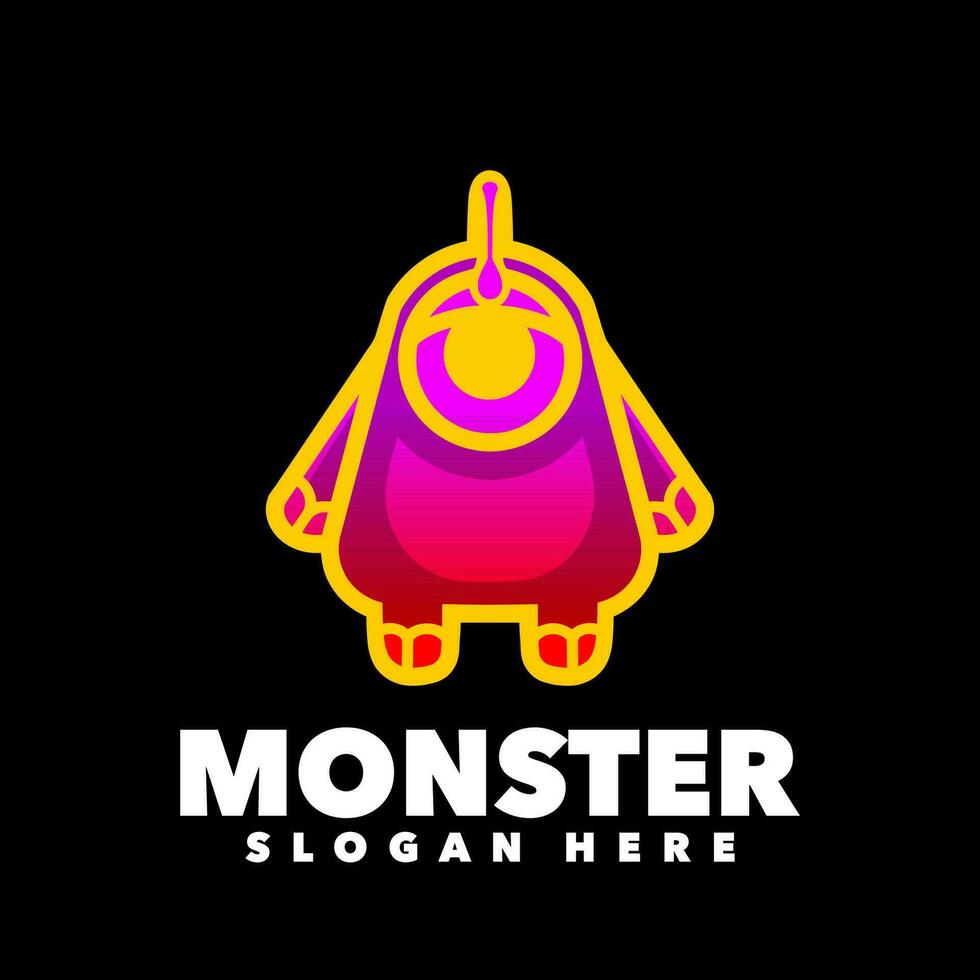 Monster gradient colorful vector
